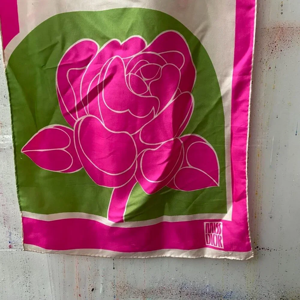 Miss Dior vintage floral scarf